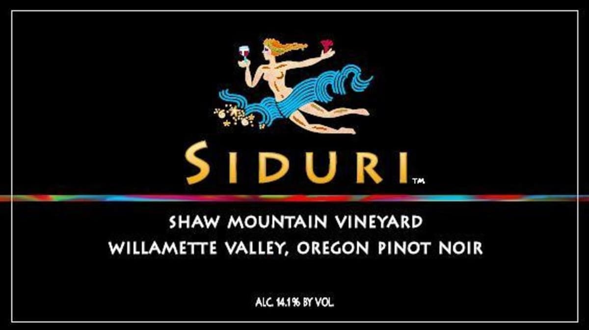 Siduri Shaw Mountain Vineyard Pinot Noir 2007 Front Label