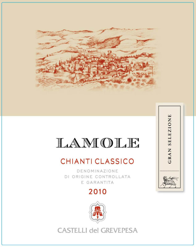 Castelli del Grevepesa Chianti Classico Lamole Gran Selezione 2010 Front Label