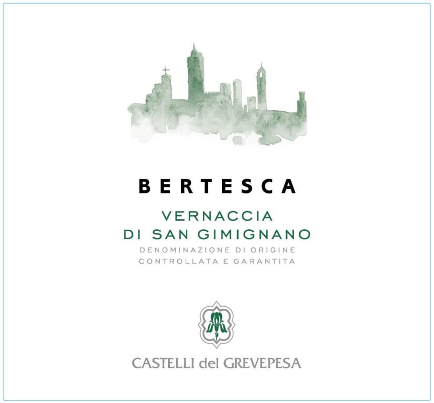 Castelli del Grevepesa Vernaccia di San Gimignano Bertesca 2015 Front Label