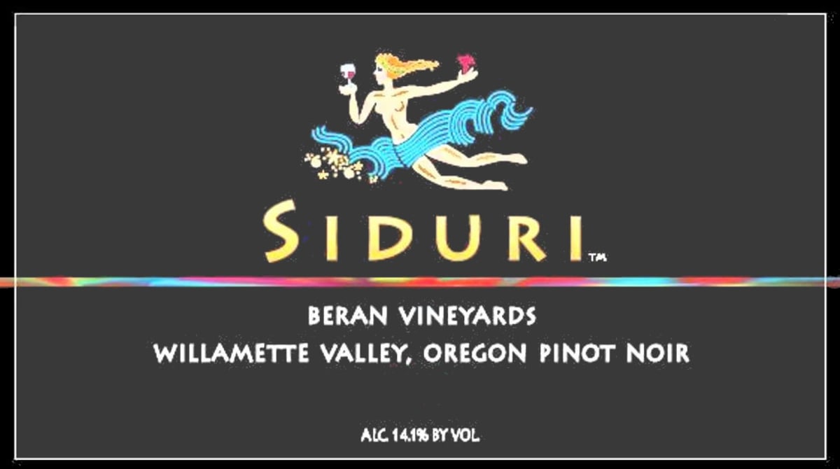Siduri Beran Vineyards Pinot Noir 2007 Front Label
