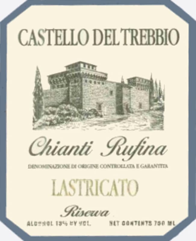 Castello Trebbio Chianti Rufina Lastricato Riserva 2004 Front Label