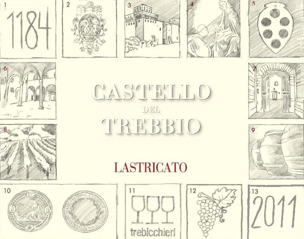 Castello Trebbio Chianti Rufina Lastricato Riserva 2011 Front Label