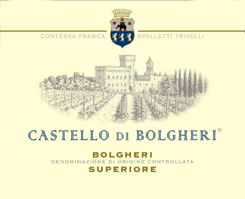 Castello di Bolgheri Bolgheri Superiore 2005 Front Label