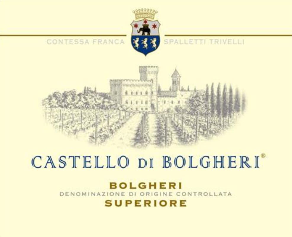 Castello di Bolgheri Bolgheri Superiore 2010 Front Label