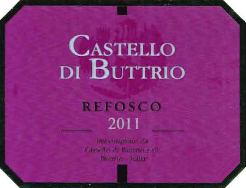 Castello di Buttrio Colli Orientali del Friuli Refosco 2011 Front Label