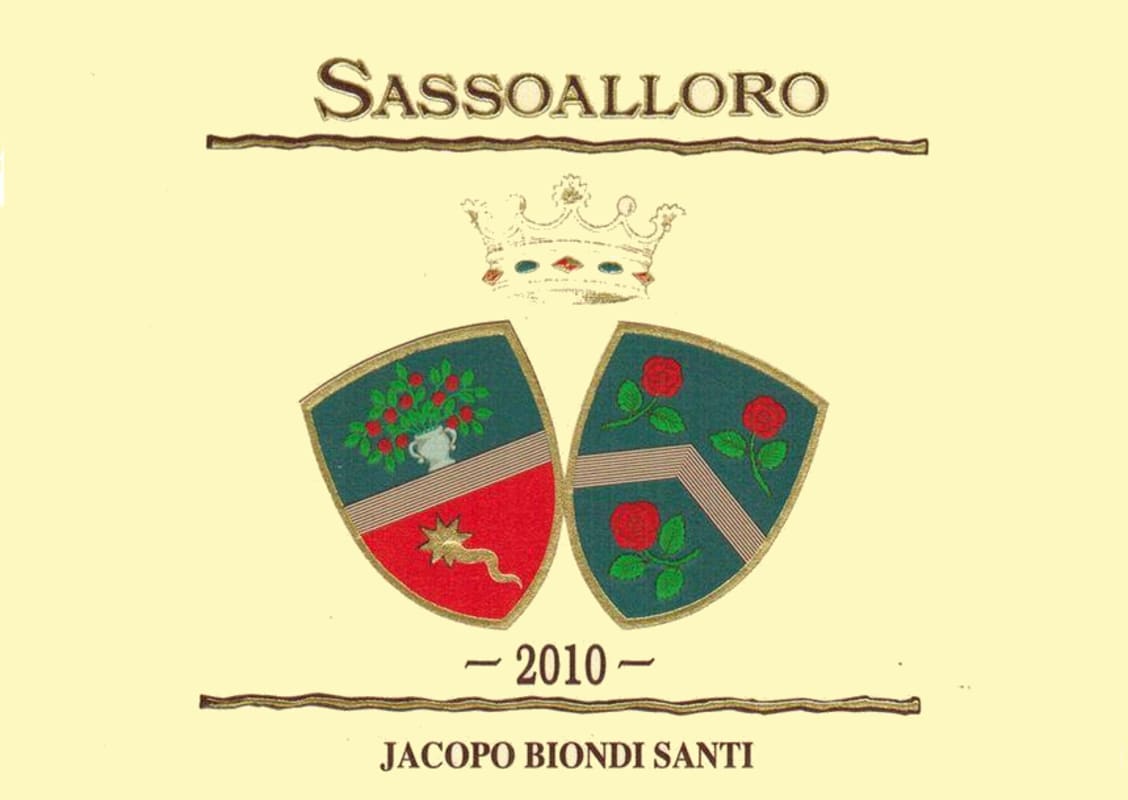 Castello di Montepo Sassoalloro 2010 Front Label