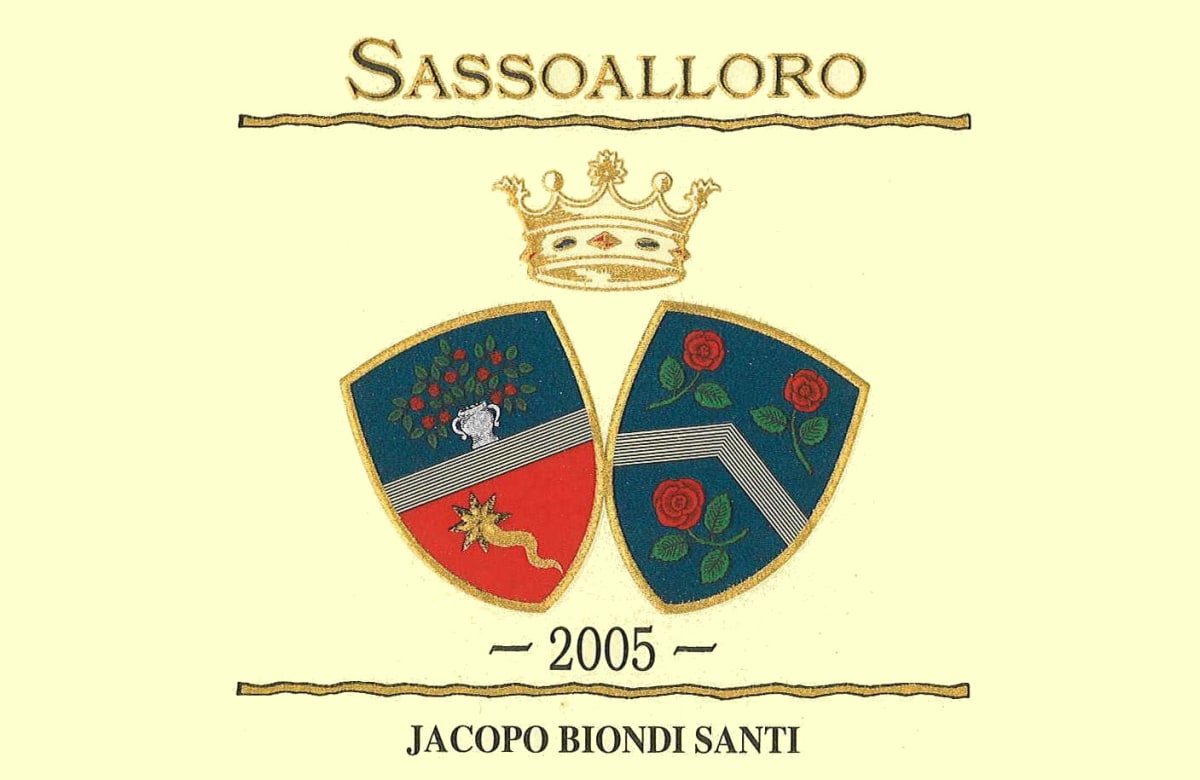 Castello di Montepo Sassoalloro 2005 Front Label