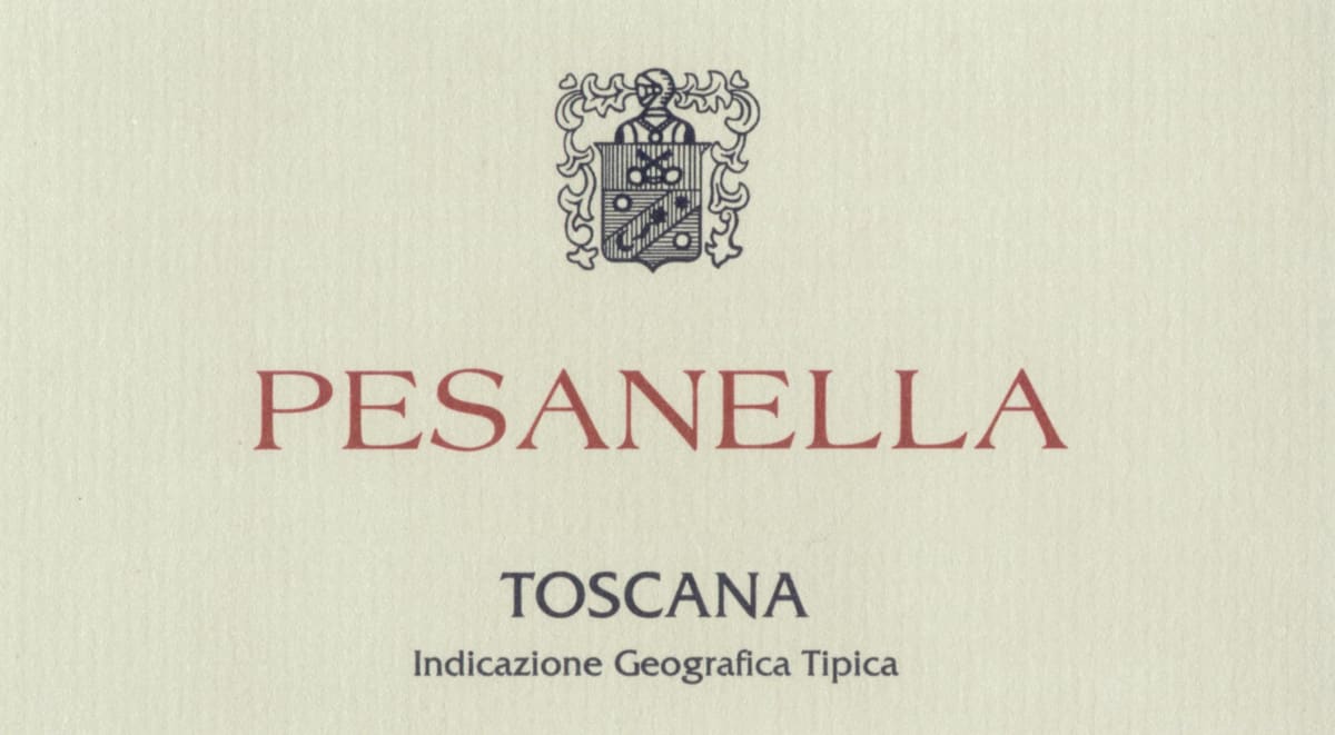Castello di Monterinaldi Toscana Pesanella 2000 Front Label