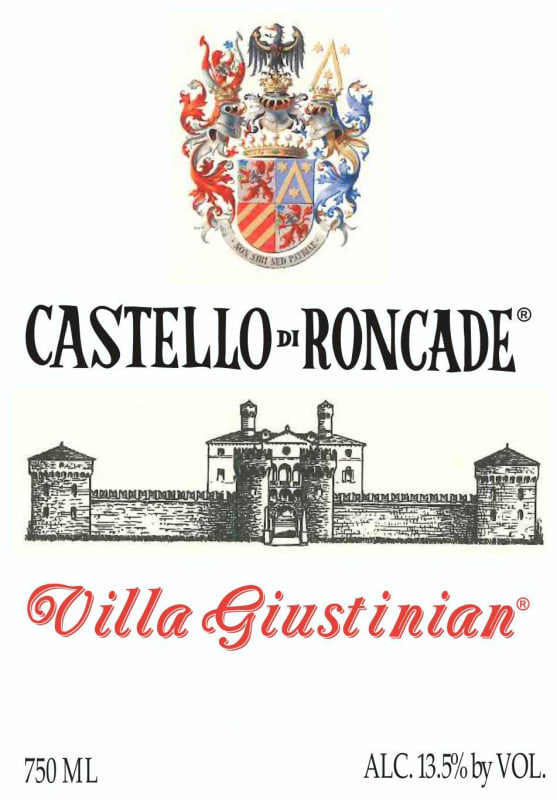 Castello di Roncade Veneto Villa Giustinian 2010 Front Label