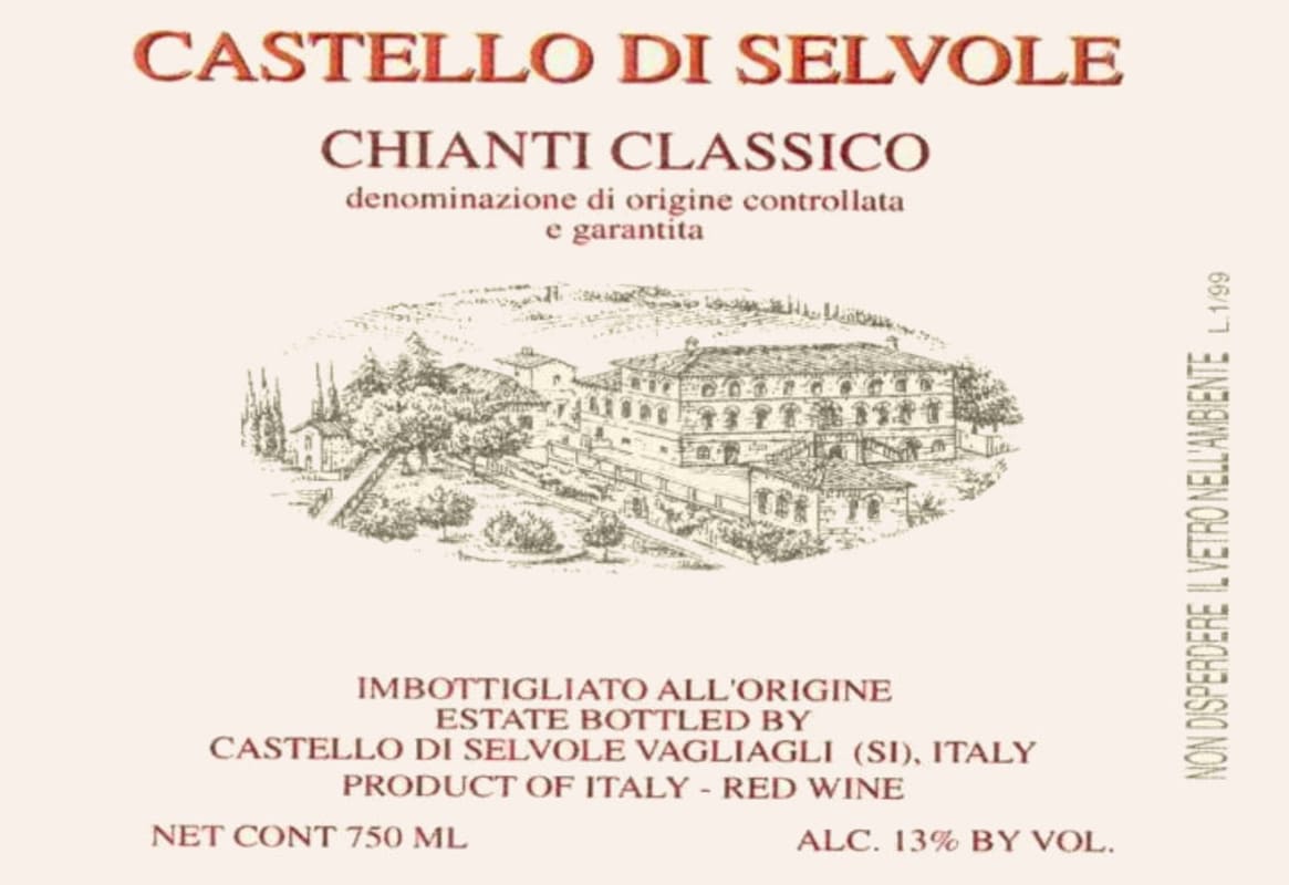 Castello di Selvole Chianti Classico 2011 Front Label