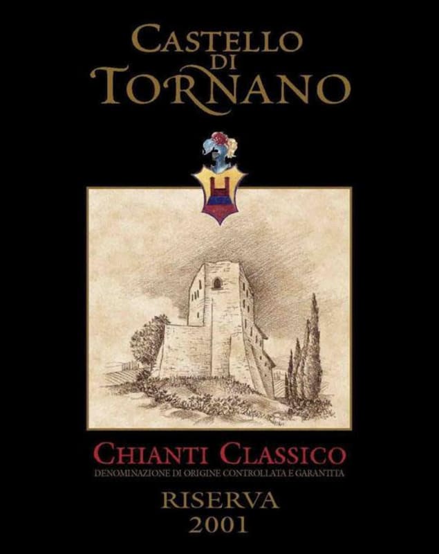 Castello di Tornano Chianti Classico Riserva 2001 Front Label