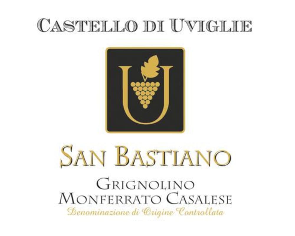 Castello di Uviglie Grignolino del Monferrato Casalese San Bastiano 2015 Front Label