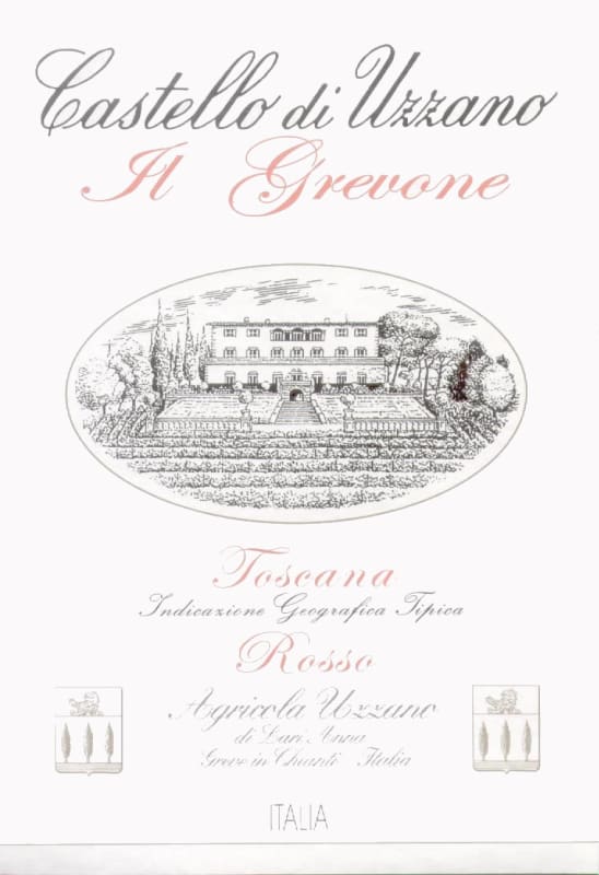 Castello di Uzzano Toscana Il Grevone Rosso 2010 Front Label
