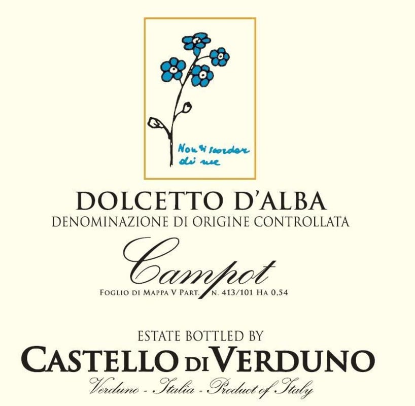 Castello di Verduno Dolcetto d'Alba Campot 2014 Front Label