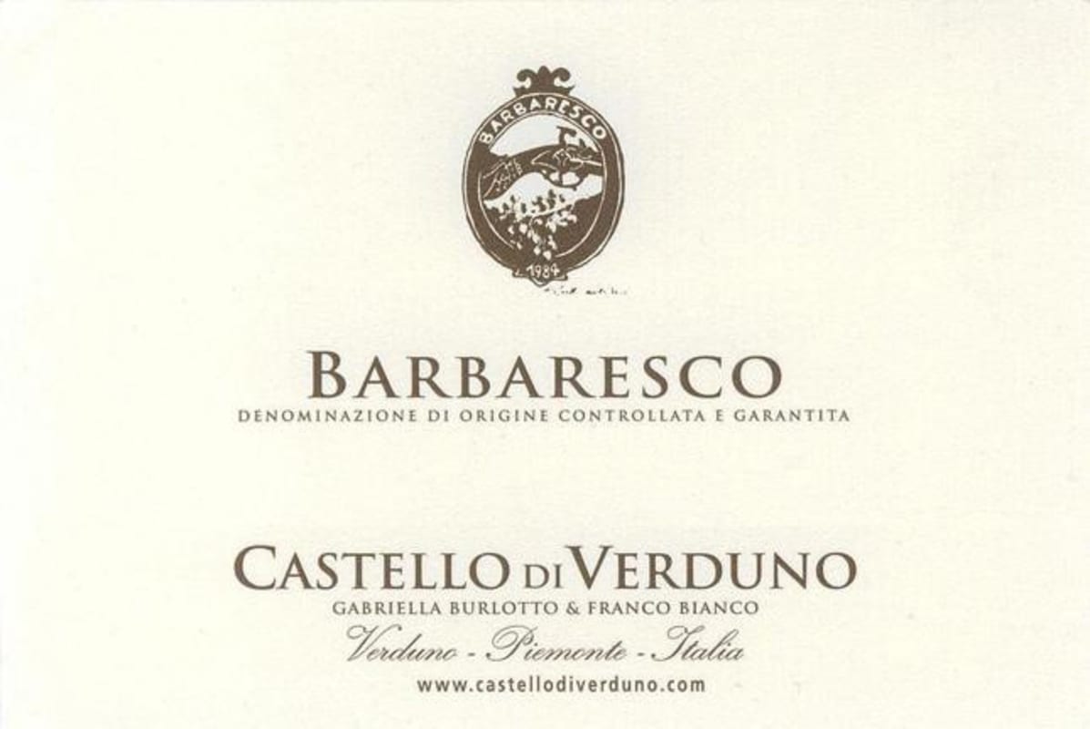 Castello di Verduno Barbaresco 2006 Front Label
