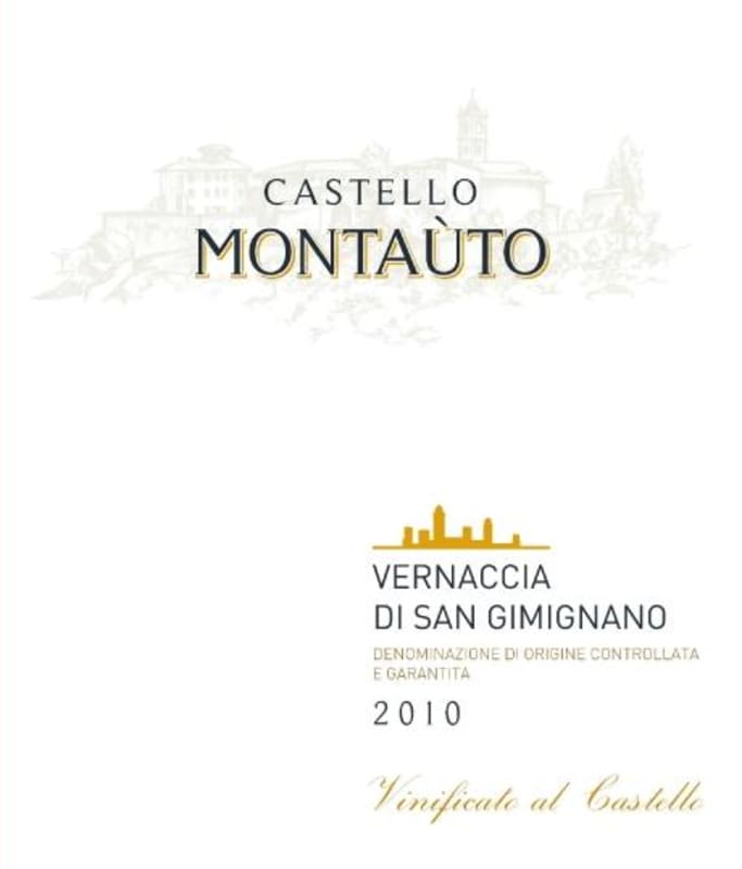 Castello Montauto Vernaccia di San Gimignano 2010 Front Label