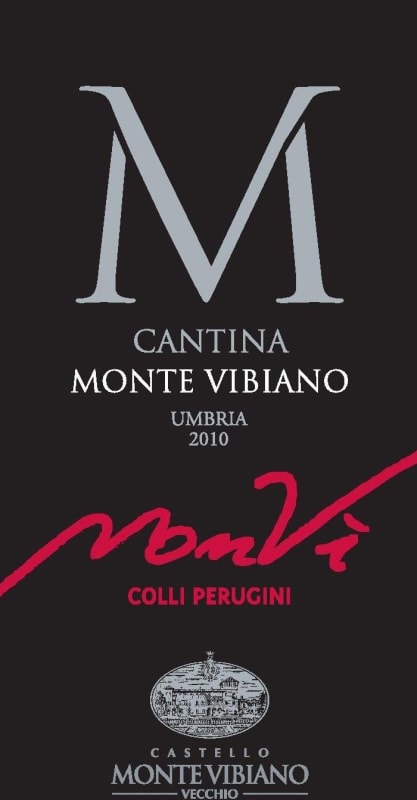 Castello Monte Vibiano Colli Perugini MonVi Rosso 2010 Front Label