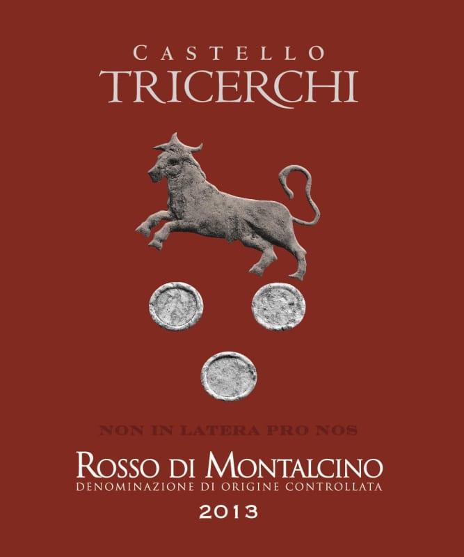 Castello Tricerchi Rosso di Montalcino 2013 Front Label
