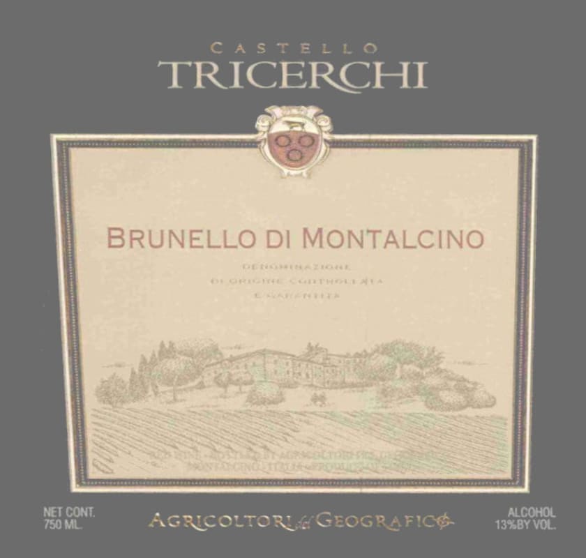 Castello Tricerchi Brunello di Montalcino 2007 Front Label