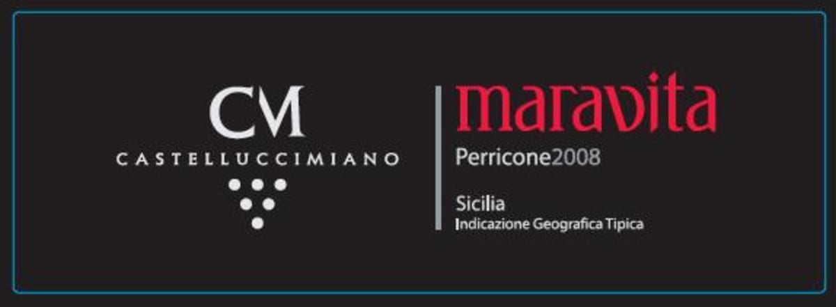 Castellucci Miano Sicilia Maravita Perricone 2008 Front Label