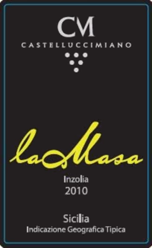 Castellucci Miano La Masa 2010 Front Label
