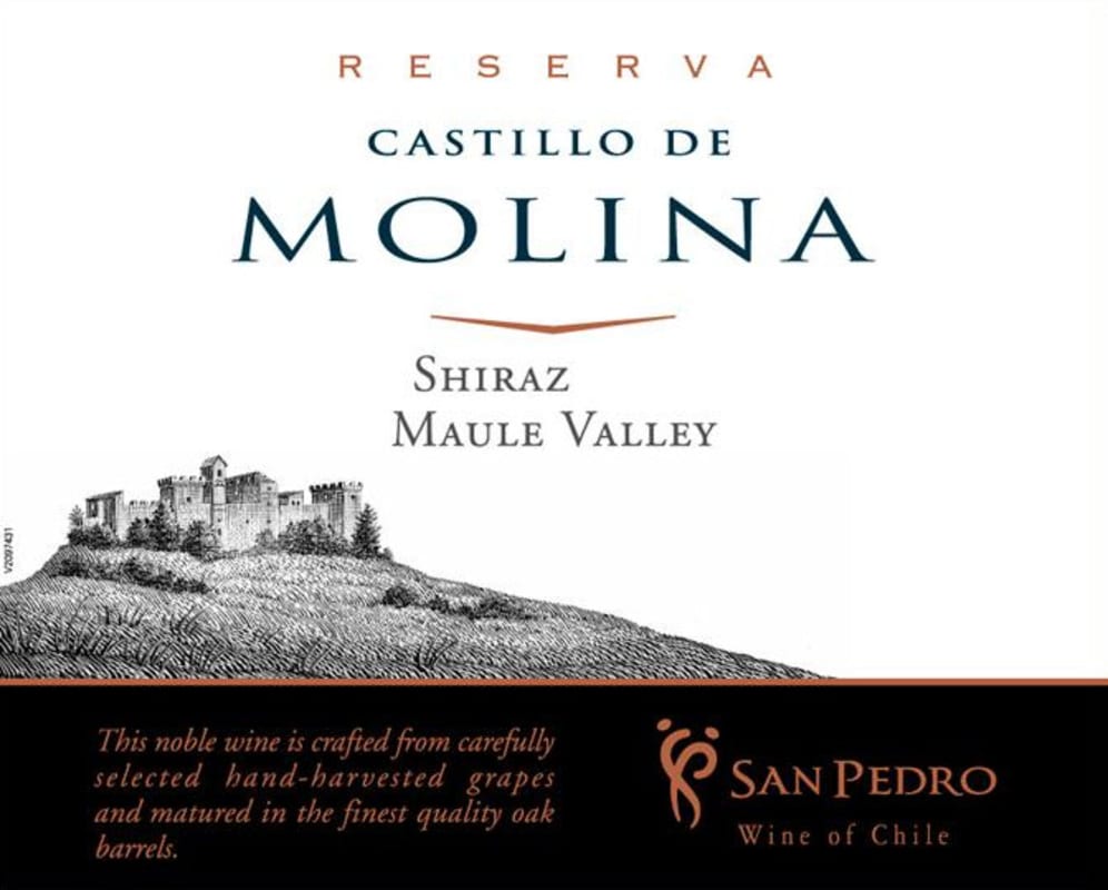 Castillo de Molina Reserva Shiraz 2012 Front Label