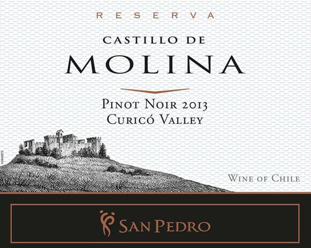Castillo de Molina San Pedro Reserva Pinot Noir 2013 Front Label