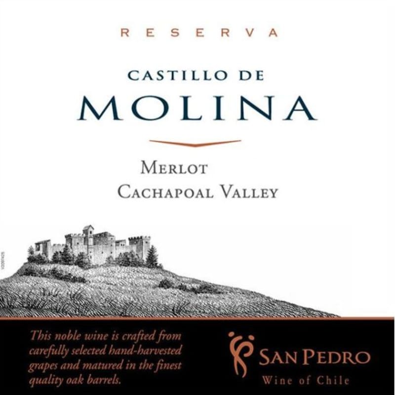 Castillo de Molina San Pedro Reserva Merlot 2010 Front Label