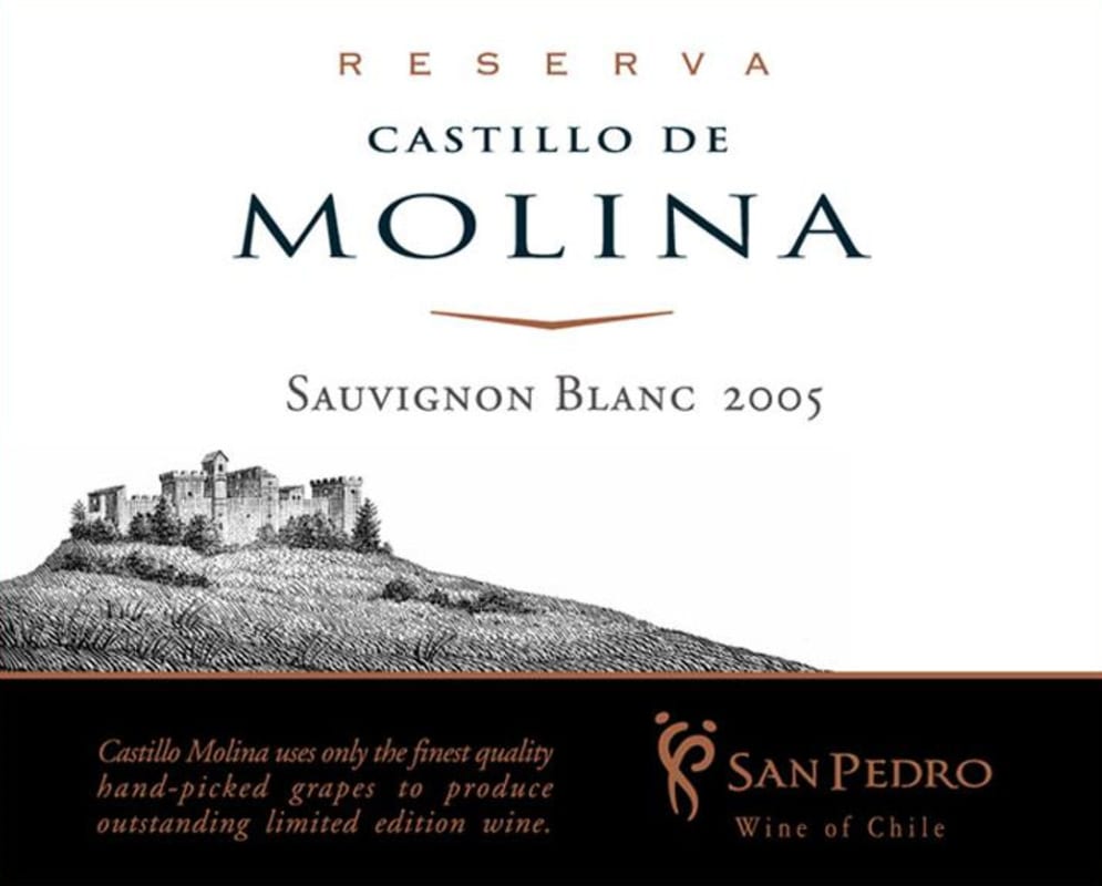 Castillo de Molina San Pedro Reserva Sauvignon Blanc 2005 Front Label