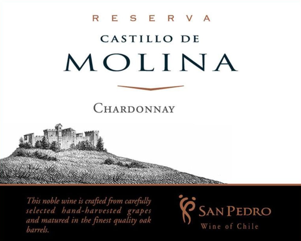 Castillo de Molina San Pedro Reserva Chardonnay 2014 Front Label