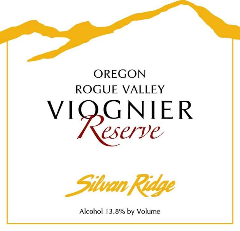 Silvan Ridge Reserve Viognier 2015 Front Label