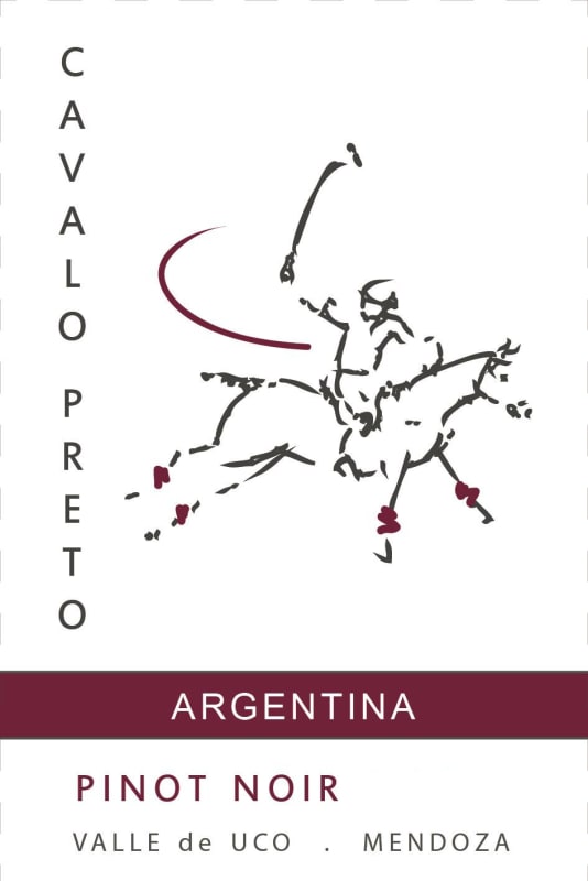 Cavalo Preto Pinot Noir 2015 Front Label
