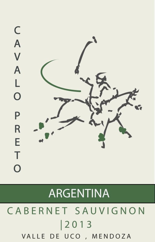 Cavalo Preto Cabernet Sauvingnon 2013 Front Label