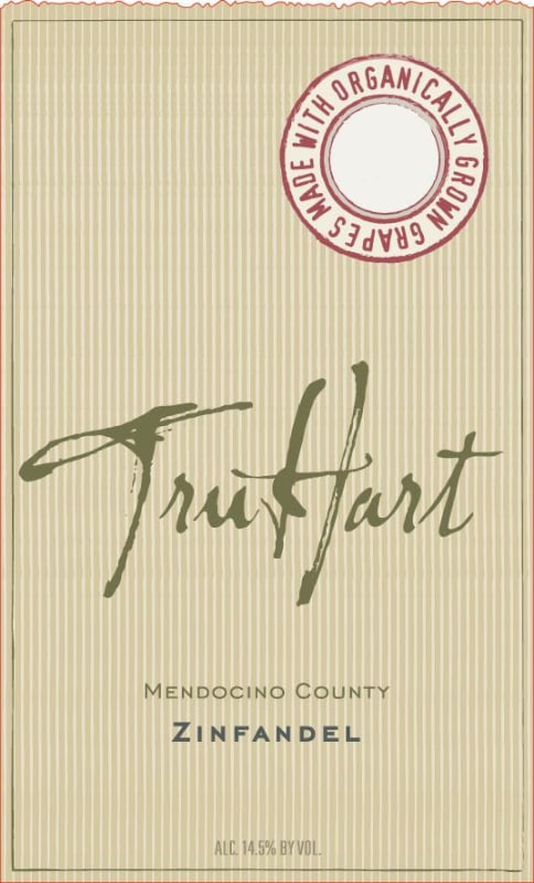 Trut Hart Mendocino County Zinfandel 2013 Front Label
