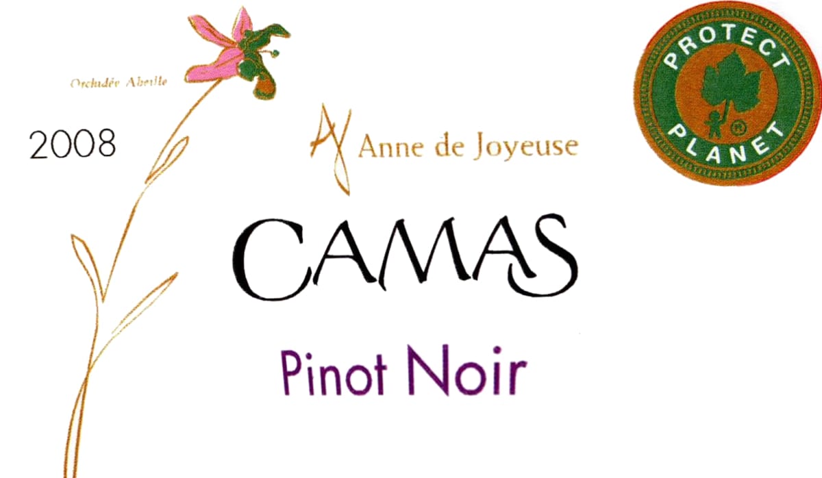 Cave Anne de Joyeuse Camas Pinot Noir 2008 Front Label