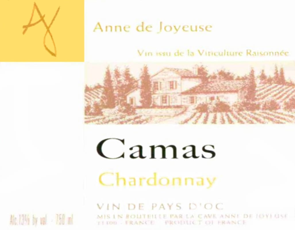 Cave Anne de Joyeuse Camas Chardonnay 2012 Front Label
