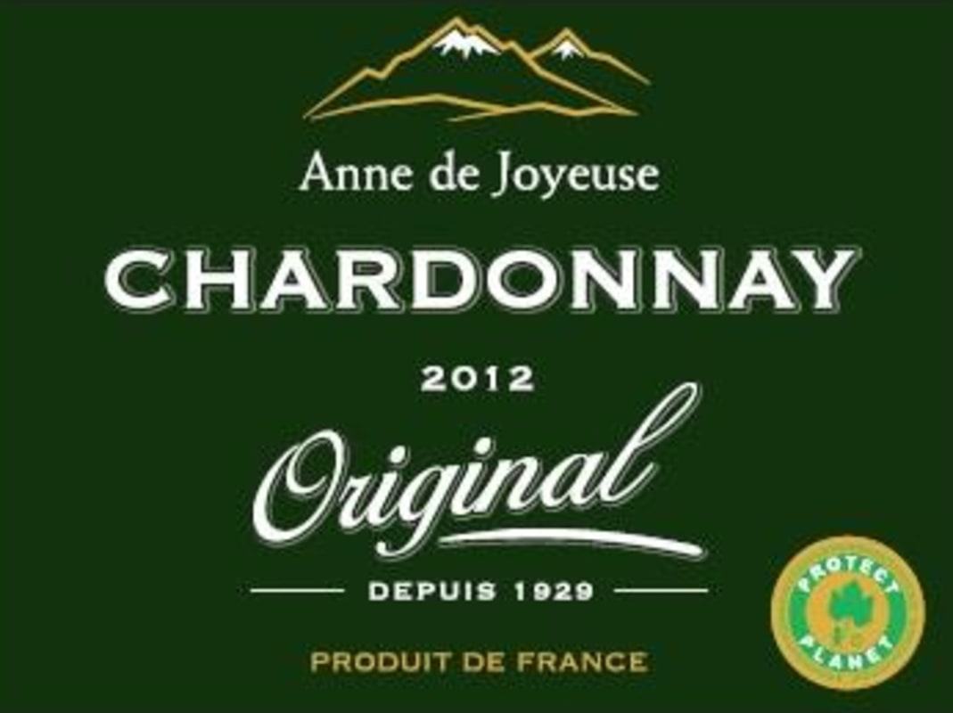 Cave Anne de Joyeuse Original Chardonnay 2012 Front Label
