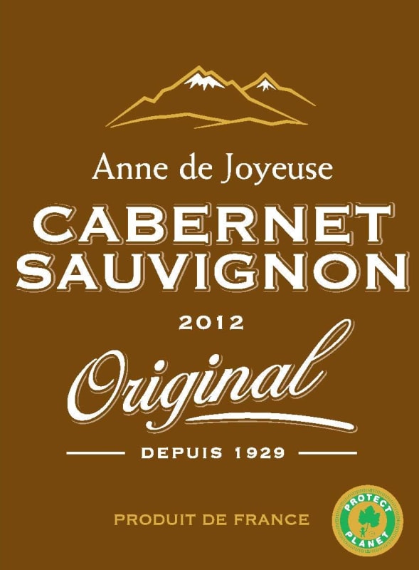 Cave Anne de Joyeuse Original Cabernet Sauvignon 2012 Front Label