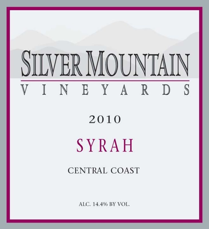 Silver Mountain Syrah 2006 Front Label