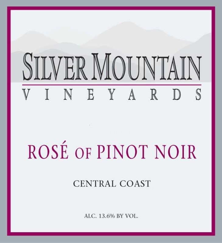 Silver Mountain Rose of Pinot Noir 2014 Front Label
