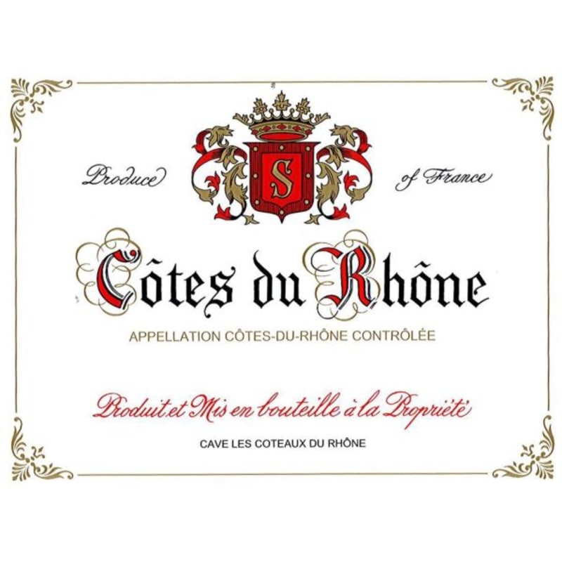 Cave Cooperative Les Coteaux Du Rhone Cotes du Rhone Serignan du Comtat Tradition 2013 Front Label