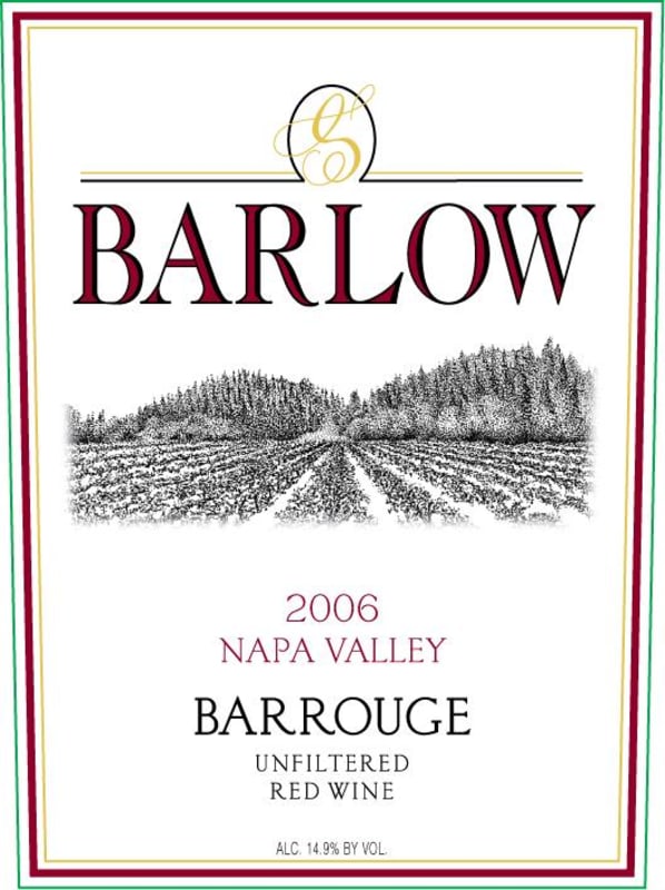 Barlow Barrouge Red 2006 Front Label