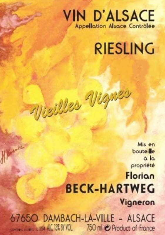 Cave de Florian Beck-Hartweg Alsace Vieilles Vignes Riesling 2007 Front Label