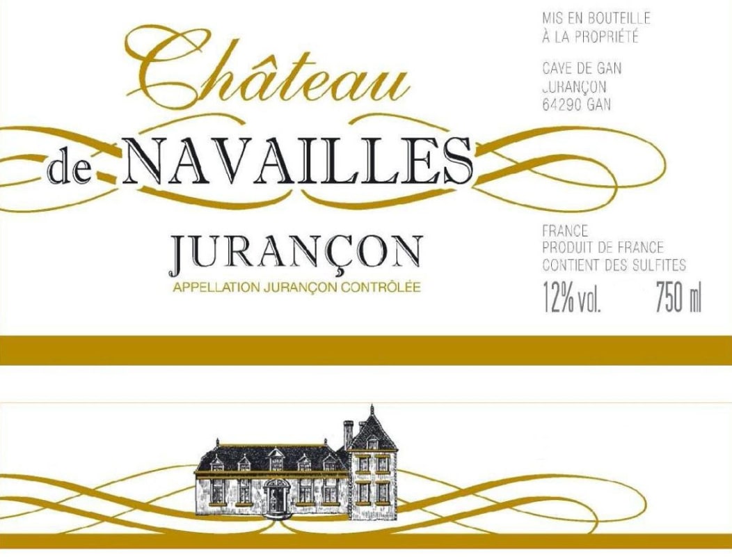 Cave de Gan Jurancon Chateau de Navailles 2011 Front Label