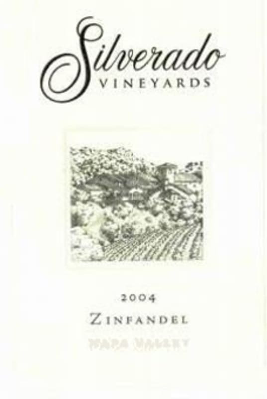 Silverado Zinfandel 2004 Front Label