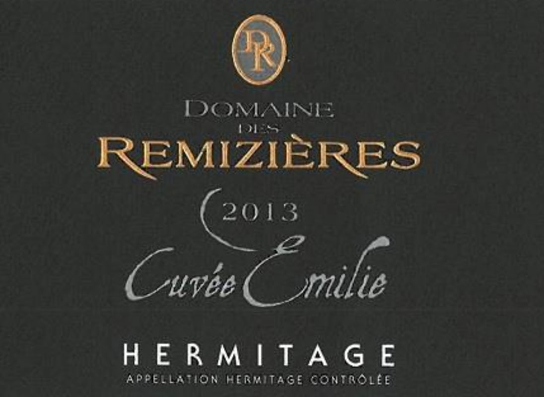 Domaine des Remizieres Hermitage Cuvee Emilie 2013 Front Label