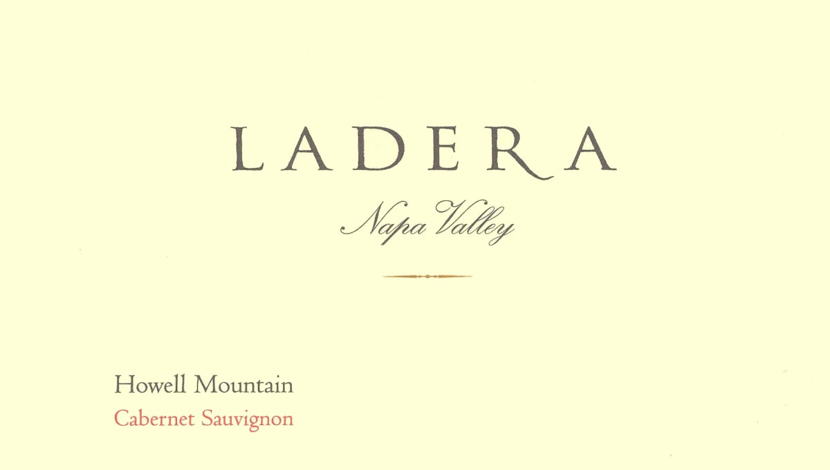 Ladera Howell Mountain Cabernet Sauvignon 2013 Front Label