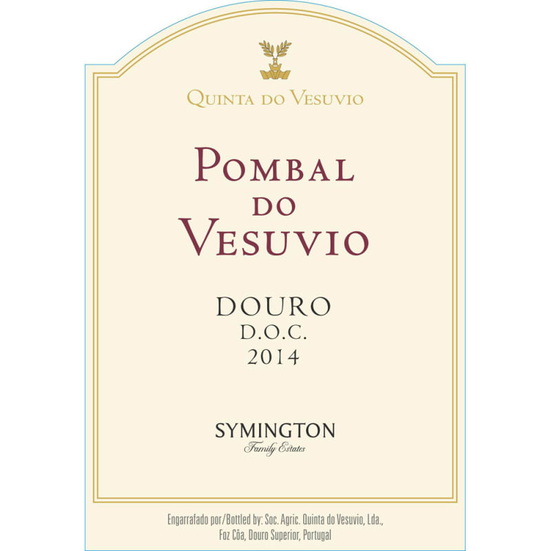 Quinta do Vesuvio Pombal do Vesuvio Douro Red 2014 Front Label