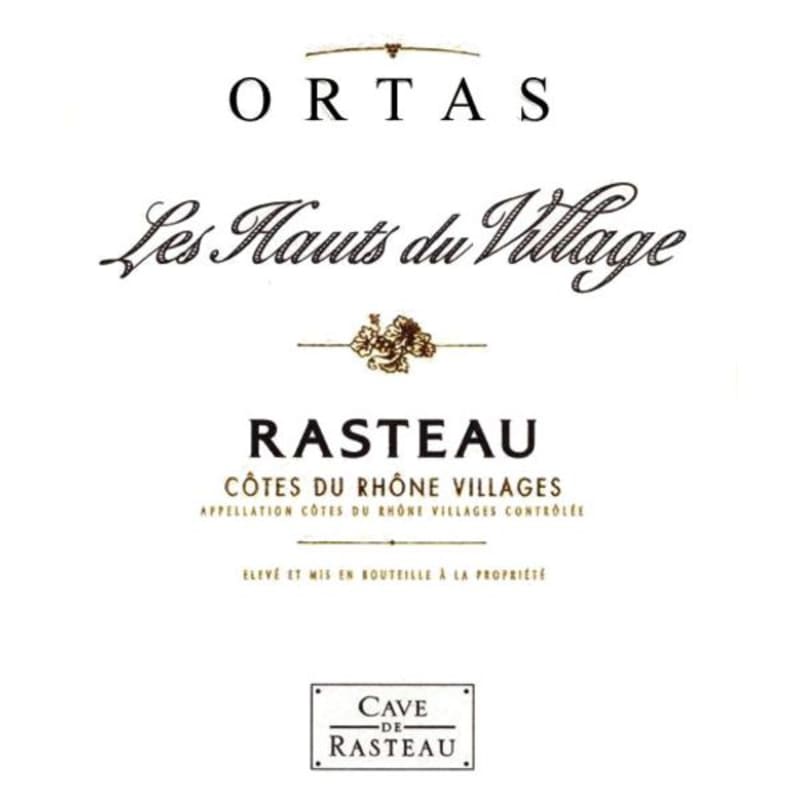 Cave de Rasteau Rasteau Les Hauts du Village 2009 Front Label