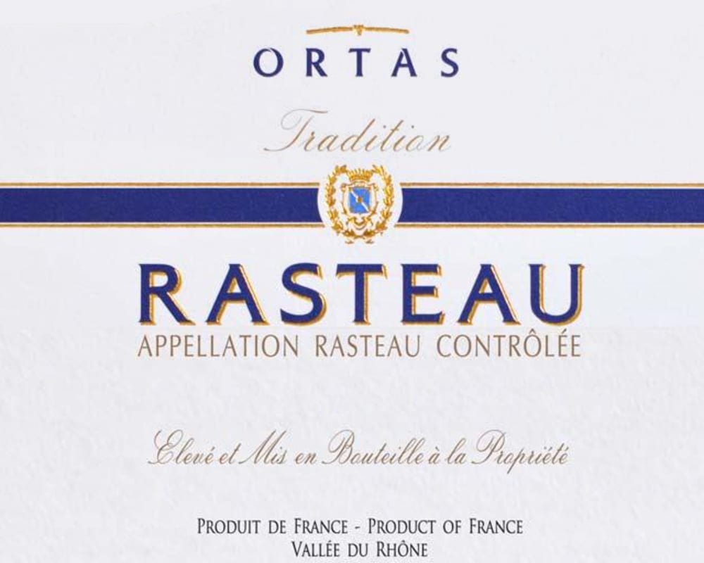 Cave de Rasteau Rasteau Tradition 2012 Front Label